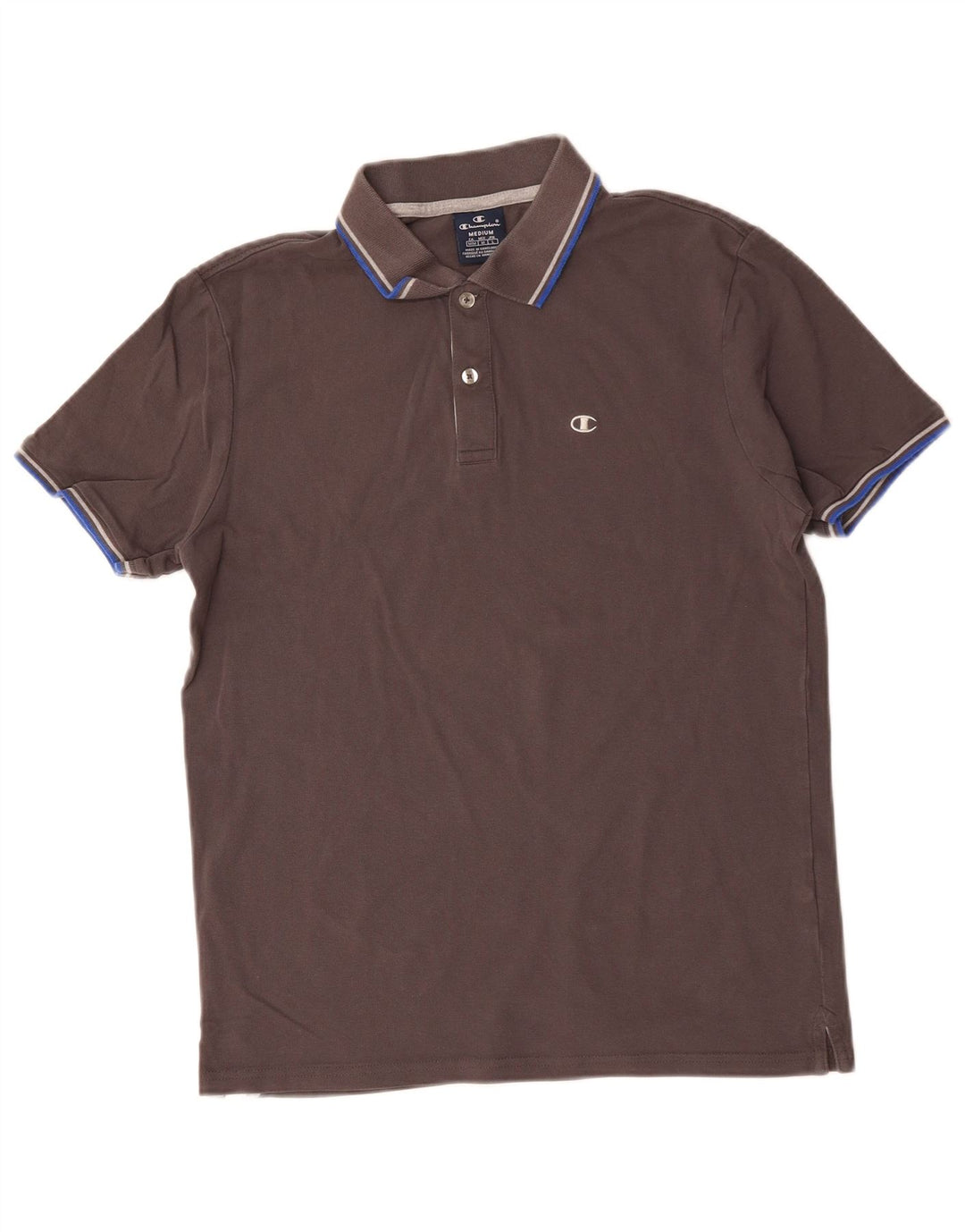 CHAMPION Polo Hombre Algodón Gris Medio