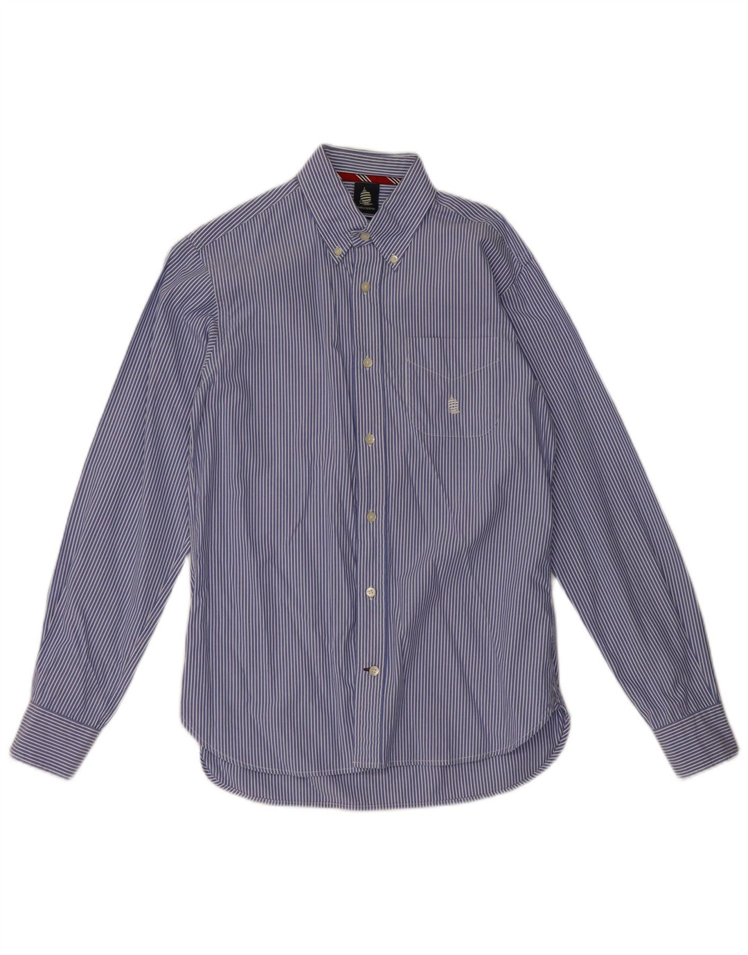 Marina Yachting Camisa Hombre Regular Fit Talla 39 Algodón Rayas Azul Medio