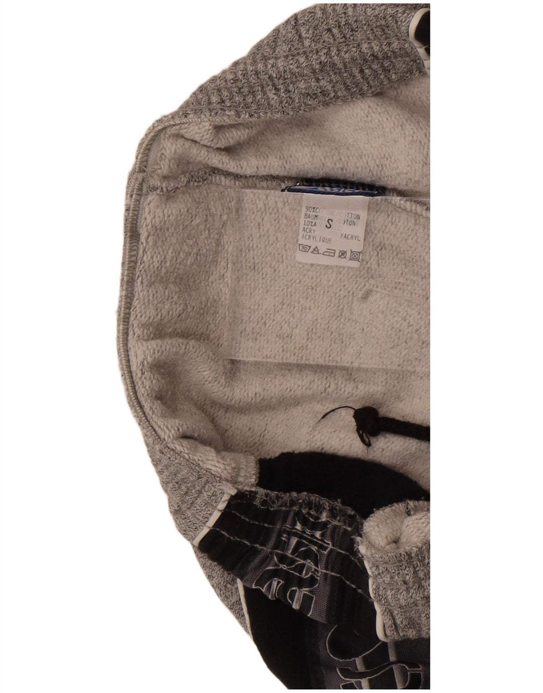 Asics Hombre Pantalones De Chándal Gráfico Pequeño Gris Colorblock Algodón