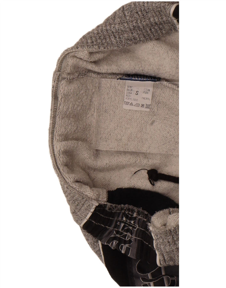 Asics Hombre Pantalones De Chándal Gráfico Pequeño Gris Colorblock Algodón