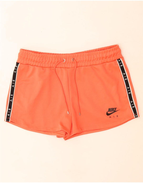 Nike Pantalones cortos deportivos gráficos para mujer UK 44 Poliéster naranja medio