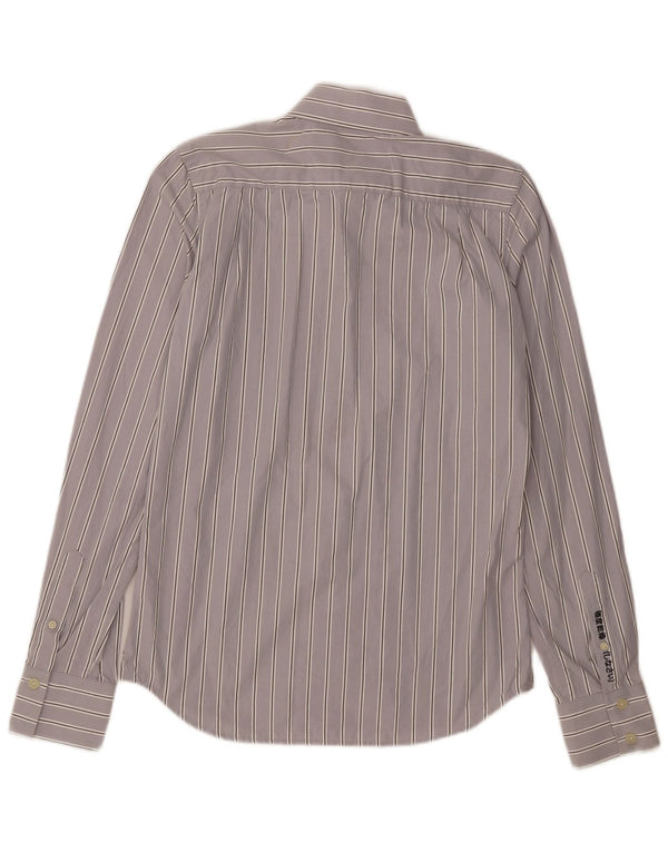Camisa Superdry Hombre De Algodón A Rayas Gris Medio