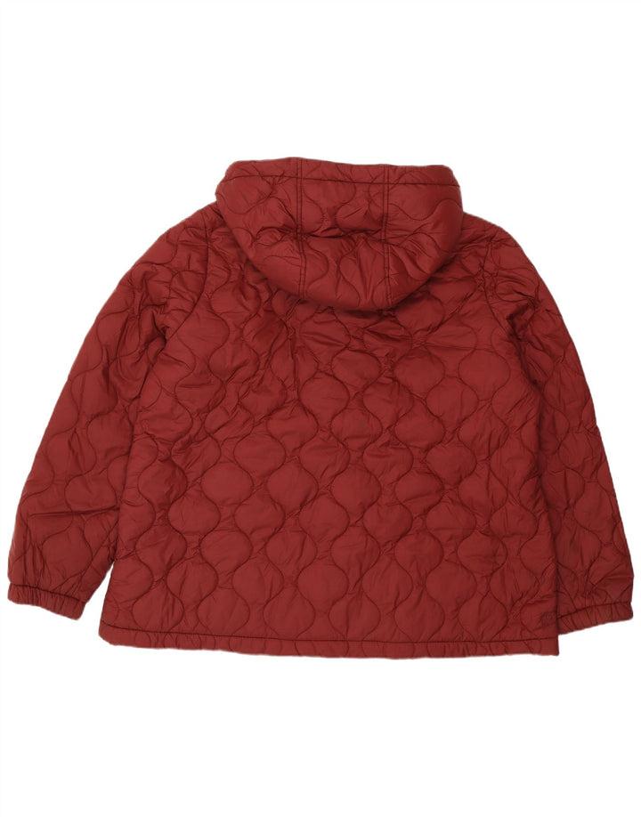 FAT FACE Chaqueta acolchada con capucha para mujer UK 20 2XL Poliéster burdeos