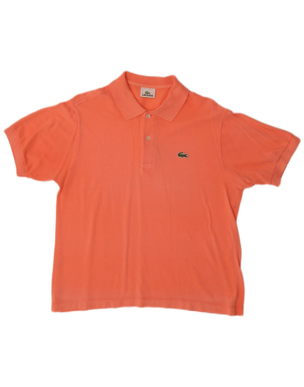 Polo Lacoste para hombre talla 4 mediano algodón naranja
