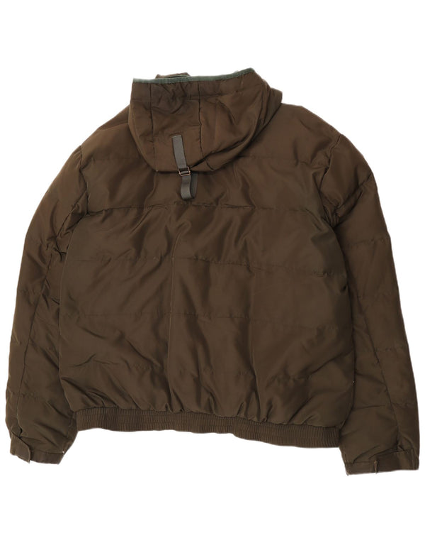 Levi's Chaqueta acolchada con capucha para hombre UK 42 XL Caqui