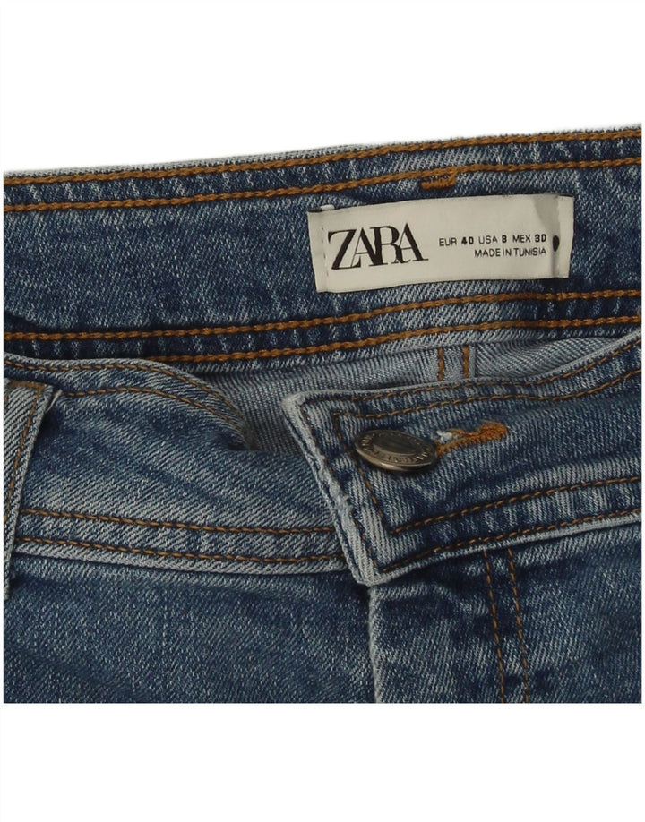 Zara Jeans De Pierna Ancha Para Mujer EU 40 Medium W30 L29 Azul