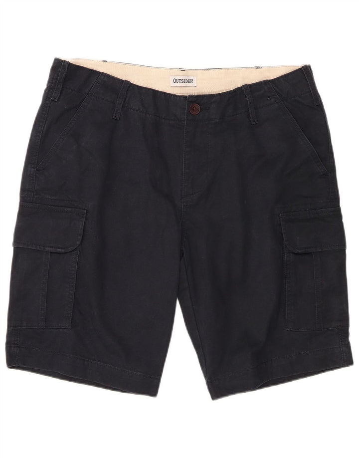OUTSIDER Pantalones cortos cargo para hombre W34 Algodón azul marino grande