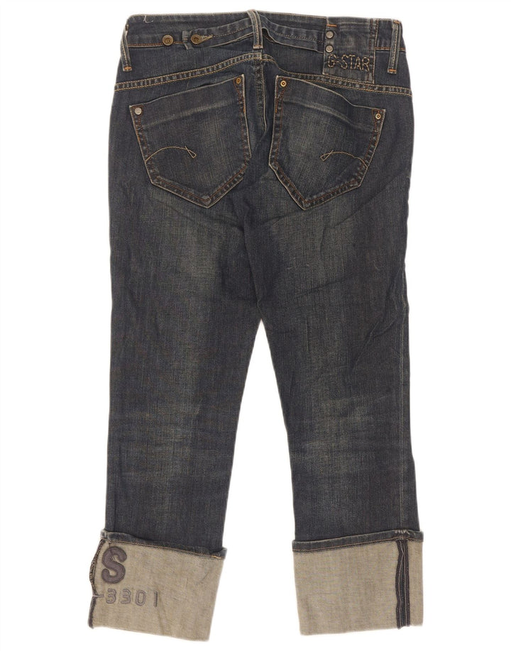 Vaqueros recortados para mujer G-Star W28 L25 Algodón azul marino