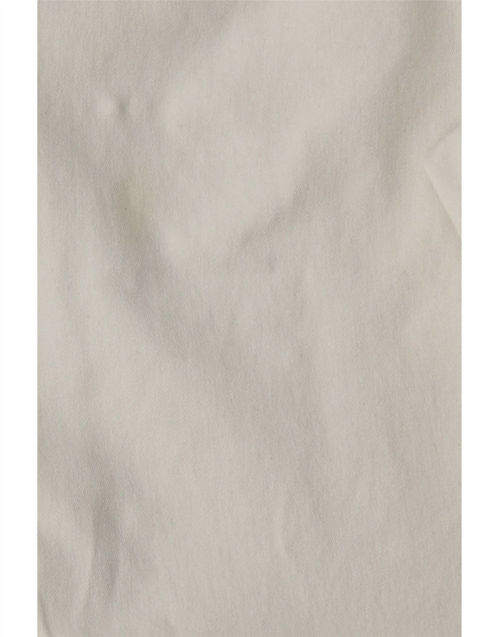 RALPH LAUREN Pantalones casuales rectos para mujer US 12 Grande W32 L27 Blanco