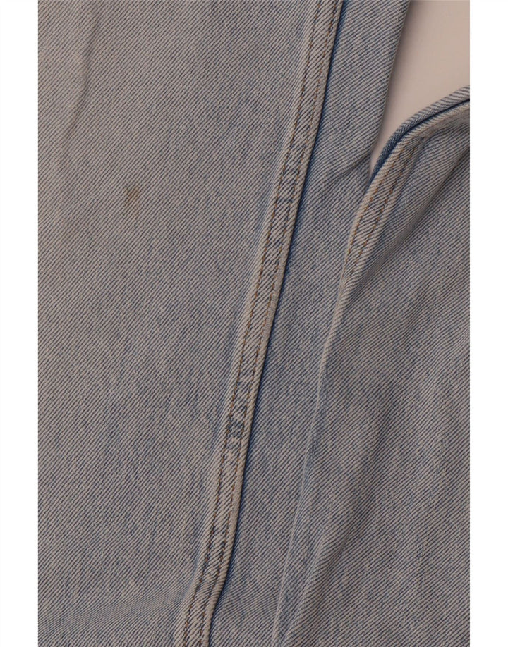 ZARA Vaqueros rectos desgastados para hombre EU 38 Small W30 L30 Azul