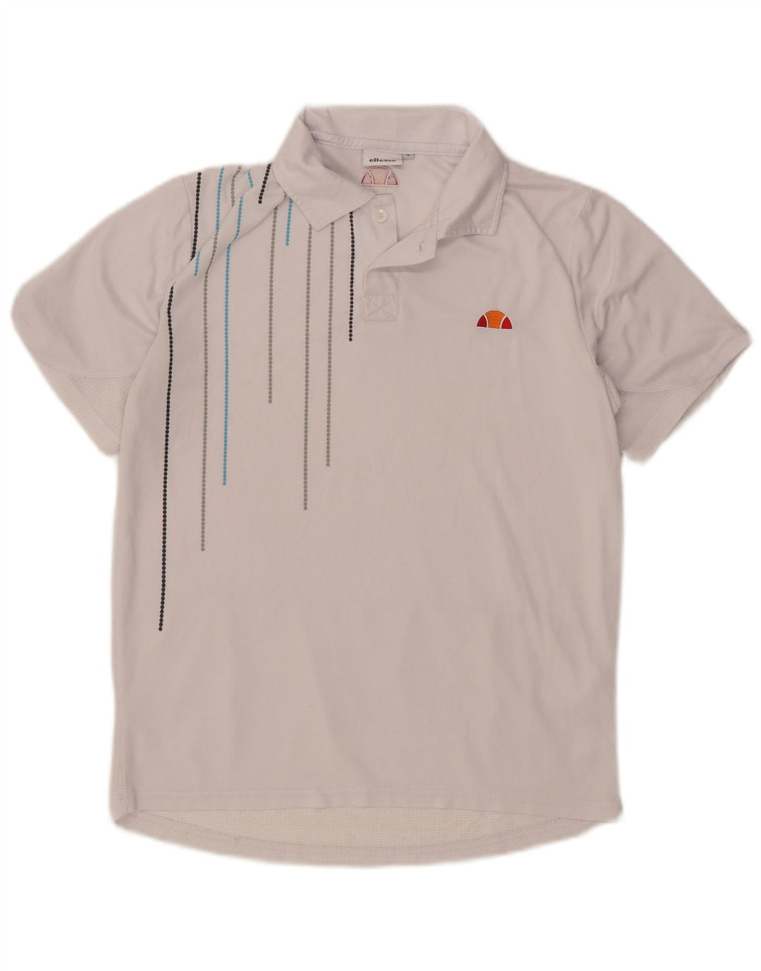 Polo Ellesse Hombre Pequeño Blanco A Rayas