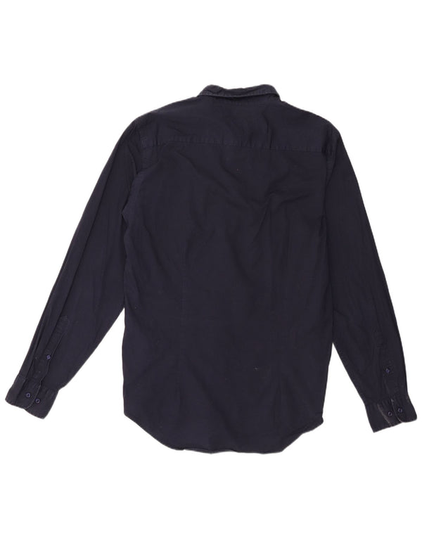 Camisa Tommy Hilfiger Hombre Slim Fit XL Algodón Azul Marino