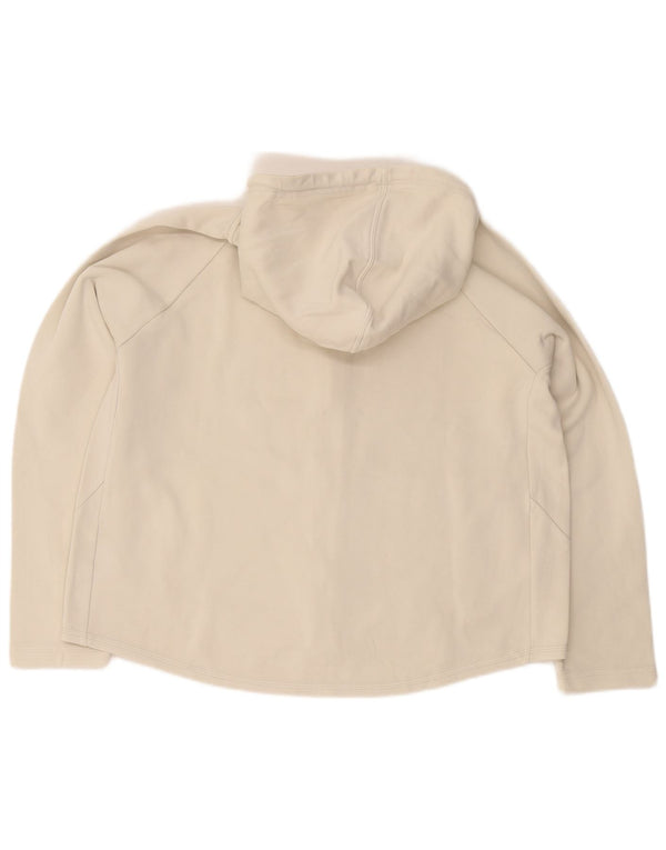 Puma Sudadera con capucha y cremallera para mujer UK 18 XL Algodón blanco roto