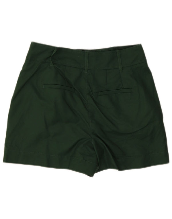 Boden Pantalones cortos chinos de cintura alta para mujer UK 10 Small W28 Algodón verde