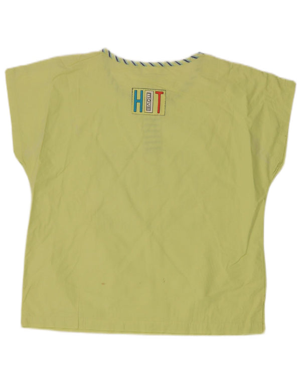 Maier Womens Graphic Blouse Top EU 40 Medium Green Cotton