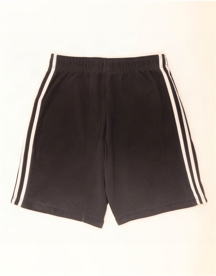 Pantalones cortos deportivos Adidas para hombre de algodón gris medio