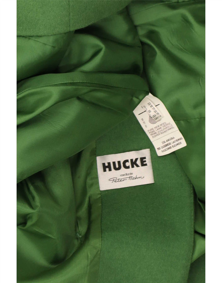 Hucke Chaqueta tipo blazer con doble botonadura para mujer UK 40 XL Lana verde