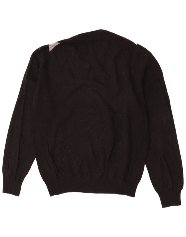 Kappa Jersey con Cuello en V para Hombre 2XL Black Argyle/Diamond Lambswool