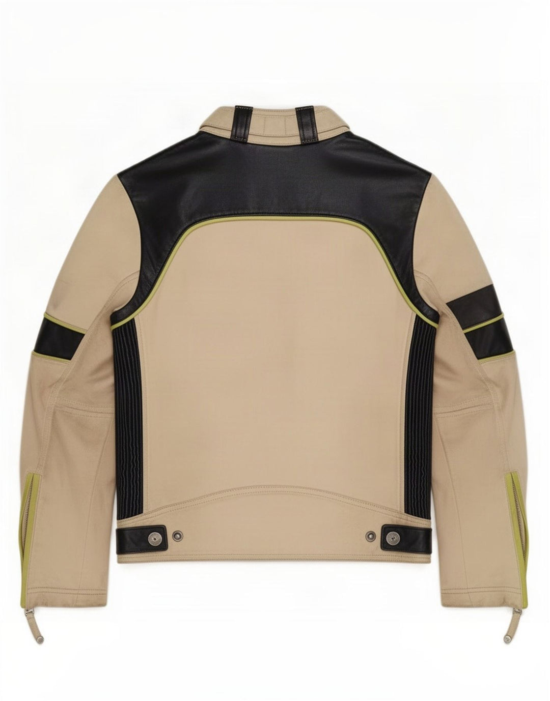 Diesel Chaqueta de cuero para niño 10-11 años Bloque de color beige medio