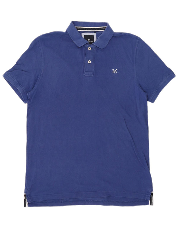 Crew Clothing Polo para hombre de algodón azul grande
