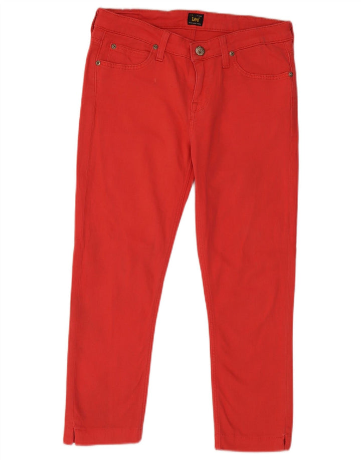 LEE Mujer Scarlett Slim Jeans W29 L33 Algodón Rojo
