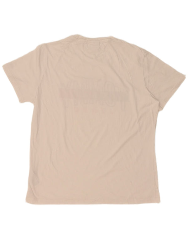 Tommy Hilfiger Mens Graphic T-Shirt Top XL White Cotton