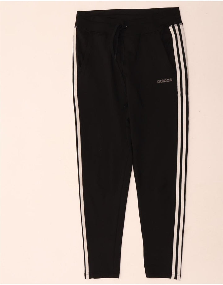 Adidas Pantalones de chándal para mujer UK 8/10 Small Negro Poliéster