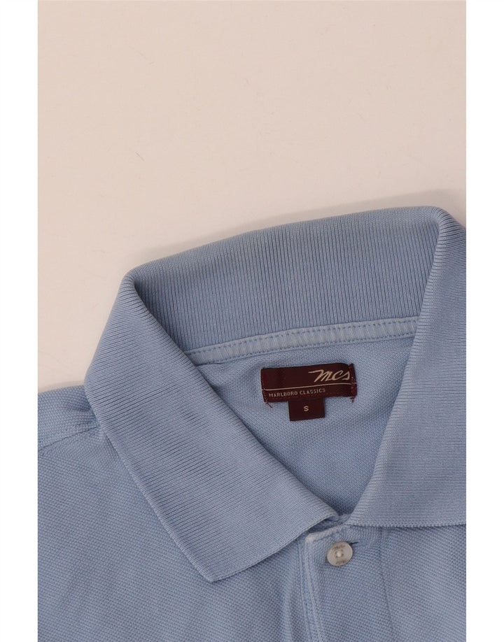 Marlboro Classics Polo para hombre pequeño azul