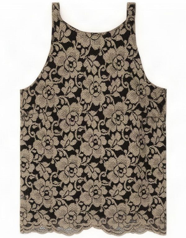 Wallis Womens Cami Top UK 10 Small Beige Floral Viscose