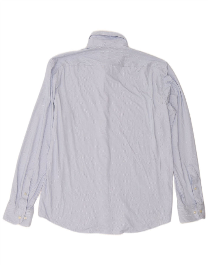 HUGO BOSS Camisa regular fit para hombre Poliéster con lunares azules grandes