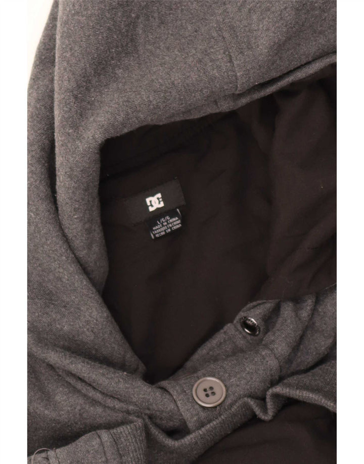 DC - Chaqueta utilitaria con capucha para hombre, talla 40, color gris