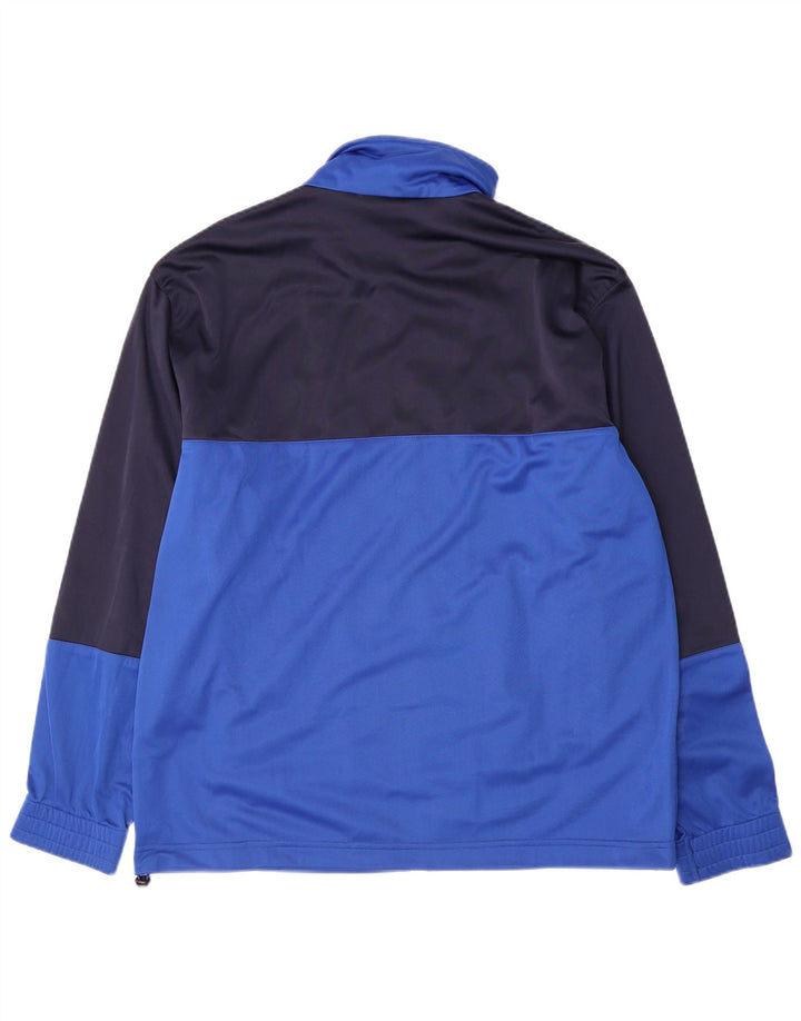 Lotto Hombre Chándal Top Chaqueta XL Azul Colorblock Poliéster