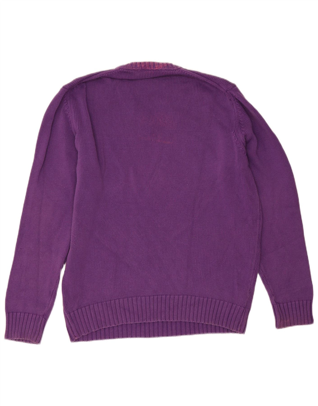 Zara Hombre Jersey Con Cuello En V Jersey Grande Púrpura