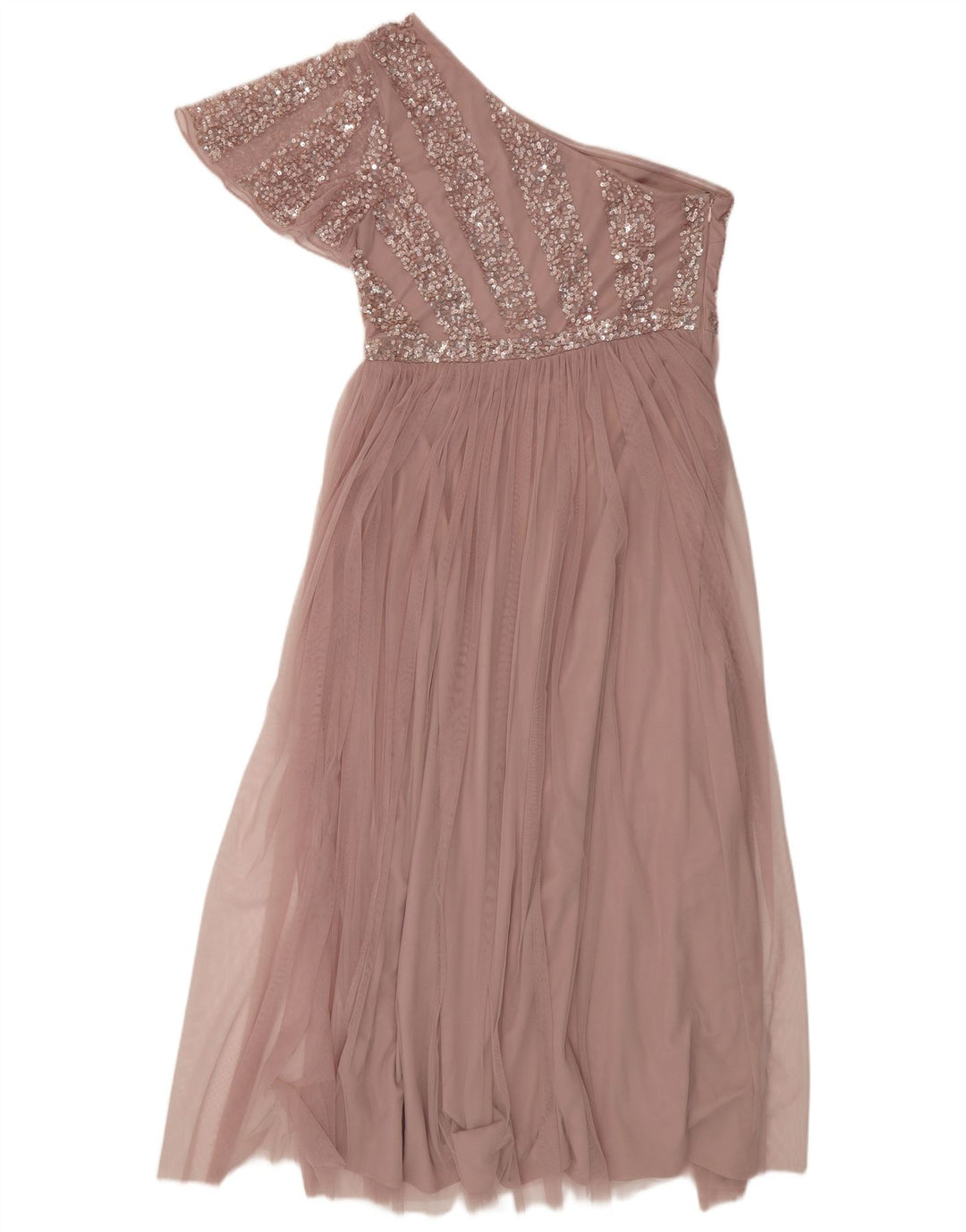COAST Womens One Shoulder Dress UK 16 Large Pink Polyester Vintage Coast and Second-Hand Coast from Messina Hembry 