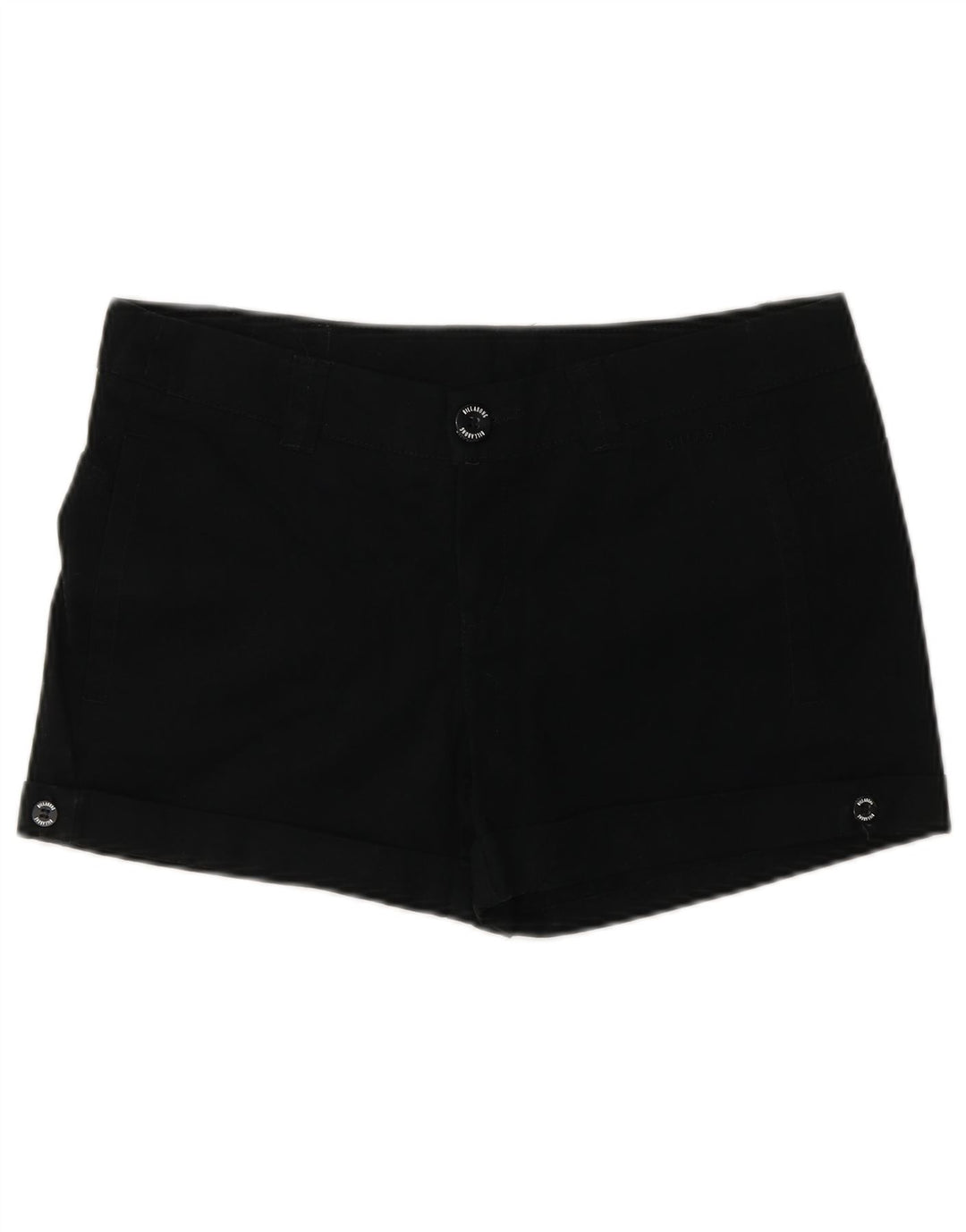 Billabong Pantalones calientes para mujer US 10 Large W32 Algodón negro