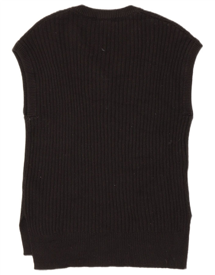 Marks & Spencer - Camiseta sin mangas para hombre, talla mediana, algodón negro