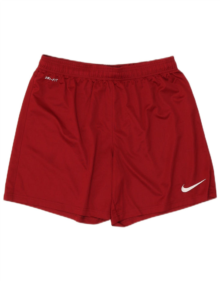 Pantalones cortos deportivos Nike Dri Fit para hombre Poliéster rojo mediano