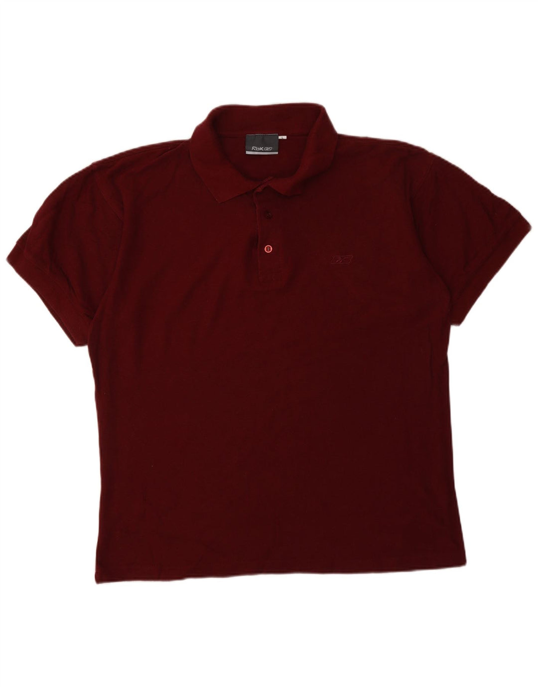 REEBOK Polo para hombre grande rojo