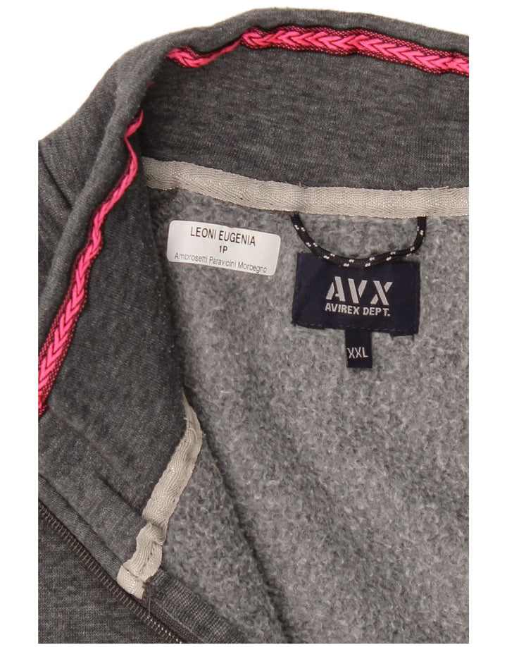 Avirex Chaqueta de chándal para mujer UK 20 2XL Algodón gris