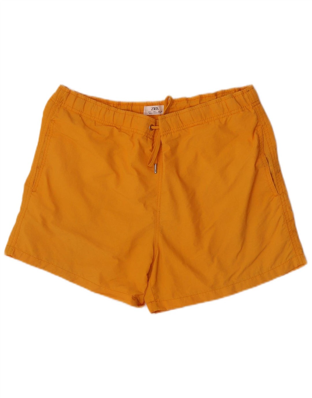 Zara Hombre Bañador Shorts Large Nylon Amarillo