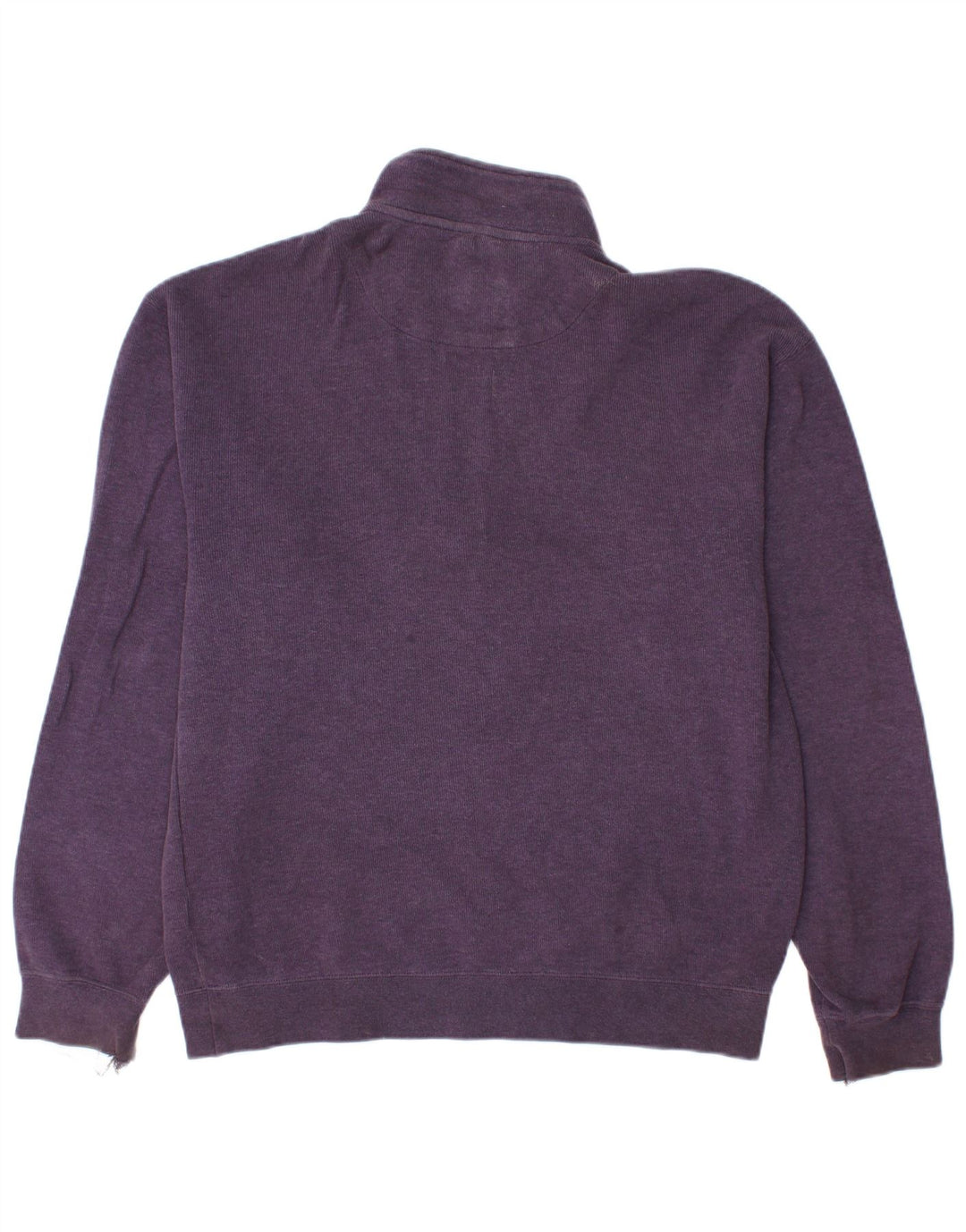 ORVIS Sudadera Con Cremallera Y Cuello Para Hombre Jersey De Algodón Morado Medio