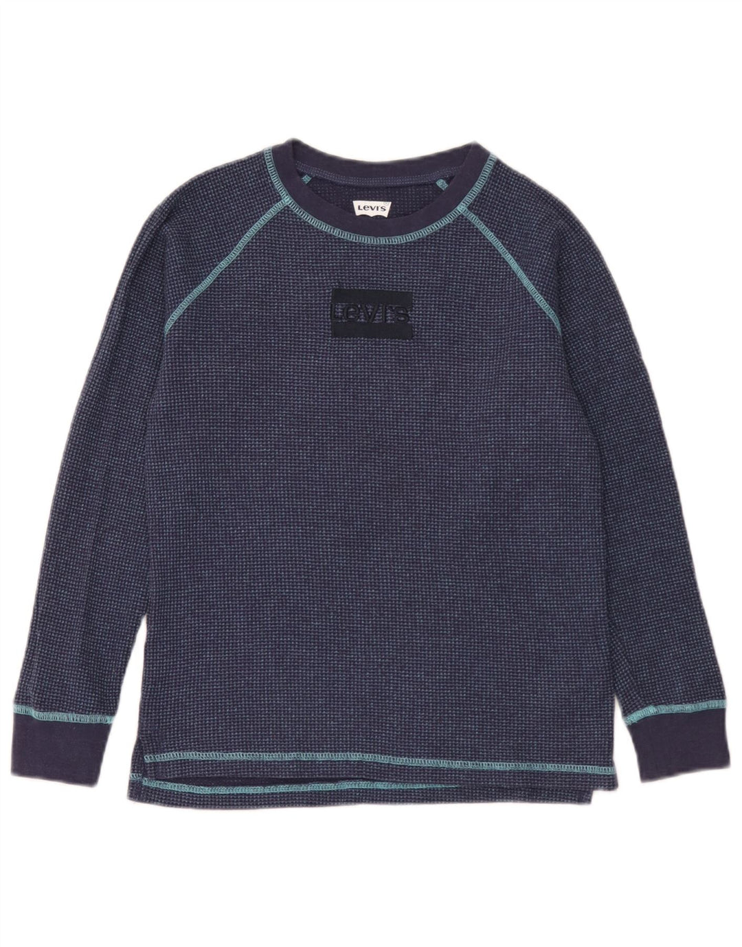 Levi's Camiseta Niño Manga Larga 11-12 Años Azul Marino Algodón