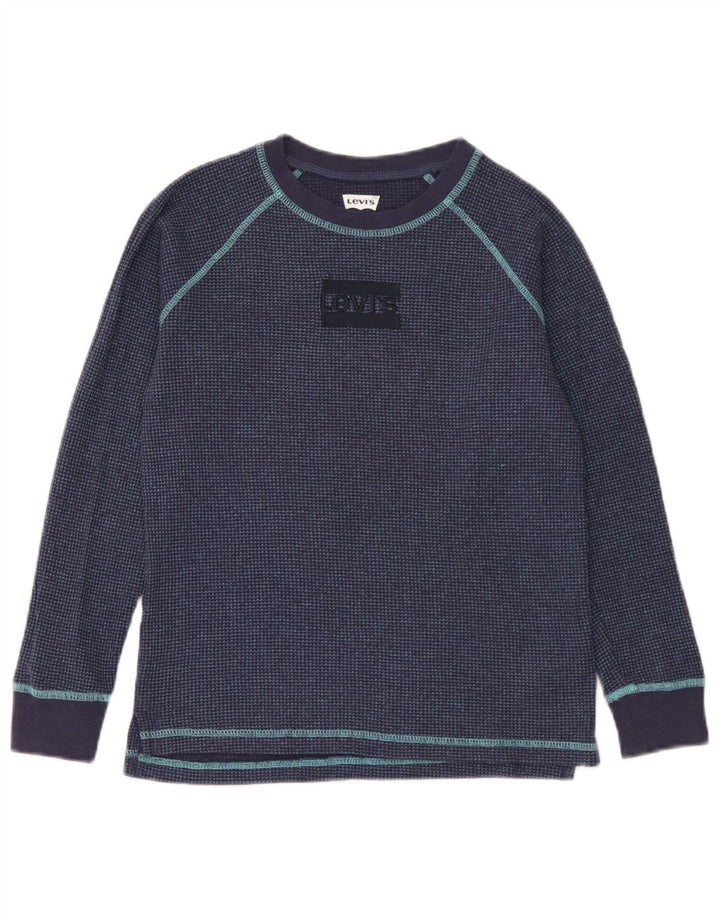 Levi's Camiseta Niño Manga Larga 11-12 Años Azul Marino Algodón