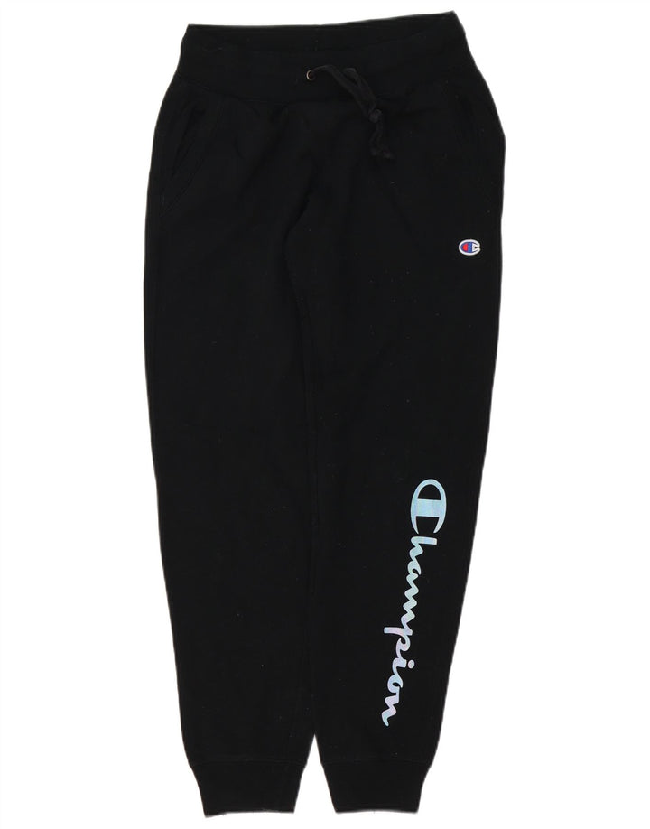 CHAMPION Pantalones de chándal gráficos para mujer Joggers UK 10 Small Black