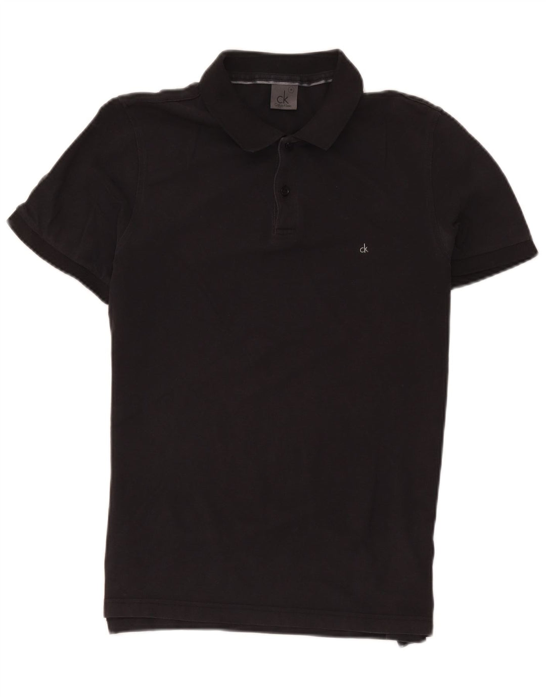 CALVIN KLEIN Polo para hombre de algodón negro mediano