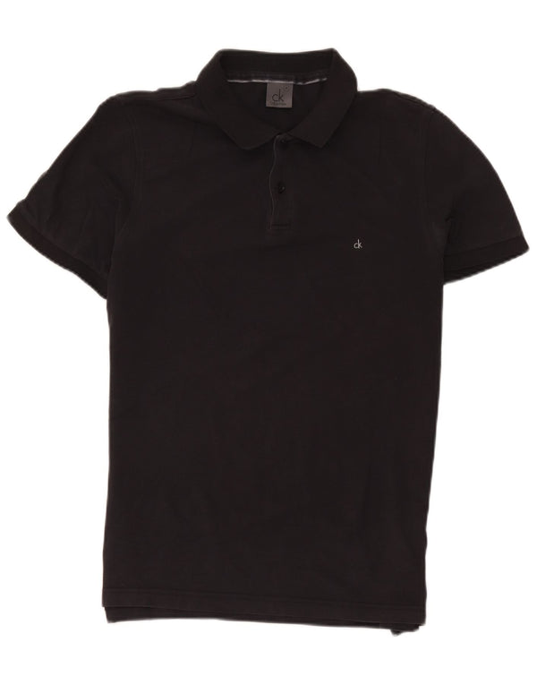CALVIN KLEIN Polo para hombre de algodón negro mediano
