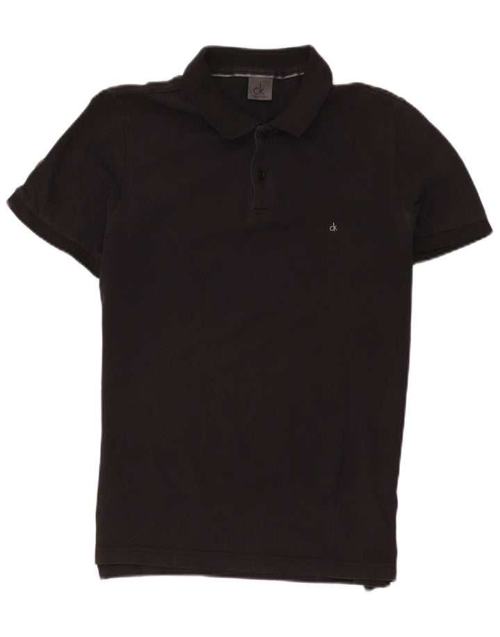 CALVIN KLEIN Polo para hombre de algodón negro mediano
