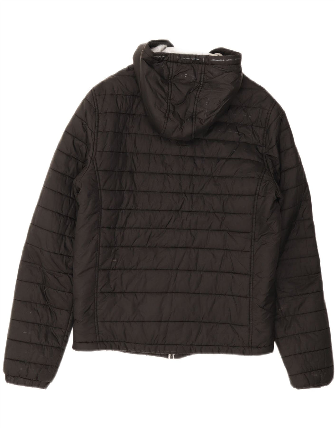 Champion Chaqueta Acolchada Con Capucha Para Hombre UK 38 Medium Negro Poliamida