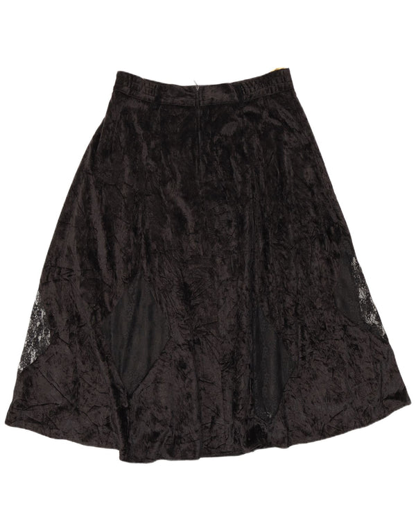 Falda acampanada de terciopelo para mujer Citylife IT 42 Medium W28 Black Argyle/Diamond