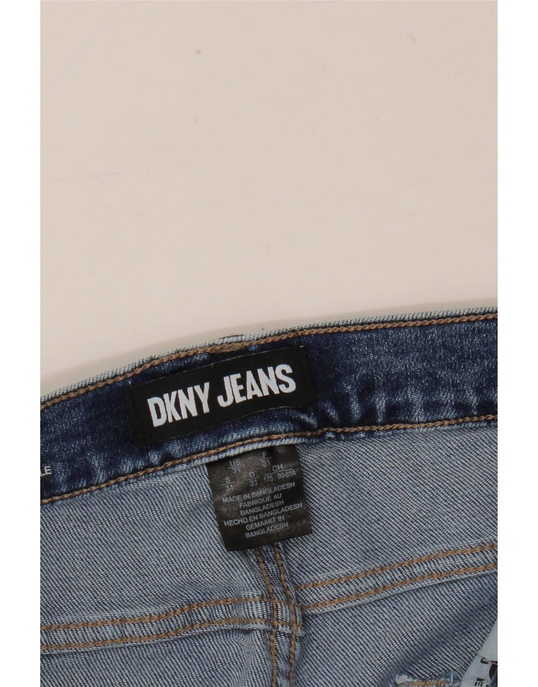 Vaqueros Ajustados De Talle Alto Para Mujer Dkny W31 L27 Azul